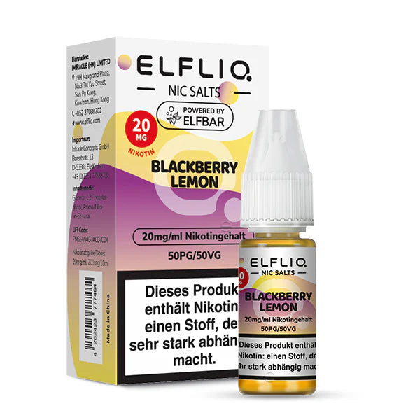 ELFLIQ - Blackberry Lemon Nikotinsalz Liquid