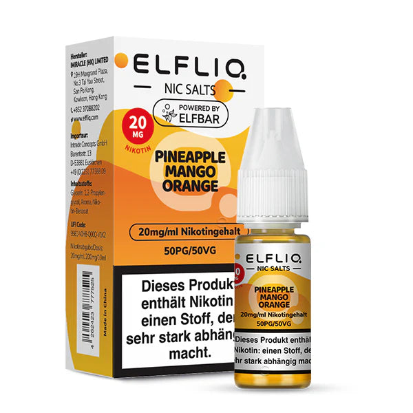 ELFLIQ - Pineapple Mango Orange Nikotinsalz Liquid