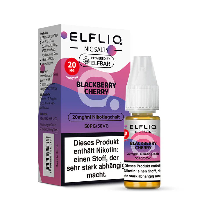 ELFLIQ - Blackberry Cherry Nikotinsalz Liquid