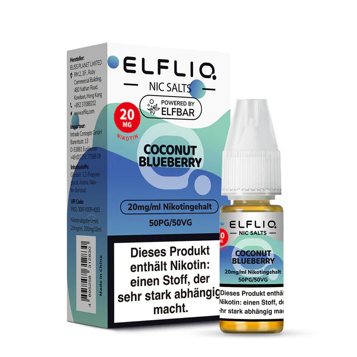ELFLIQ - Coconut Blueberry Nikotinsalz Liquid