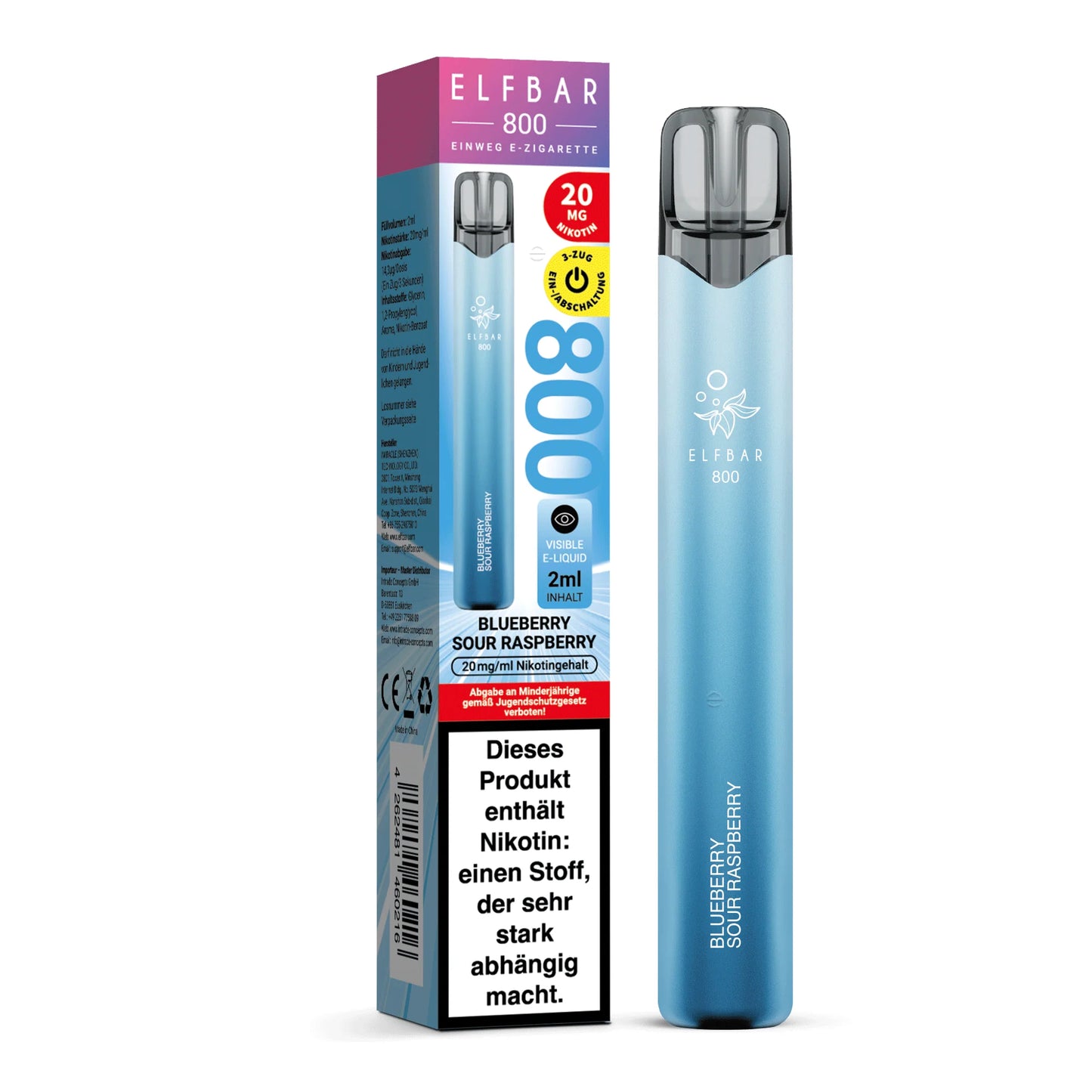 Elfbar 800 - Blueberry Sour Raspberry