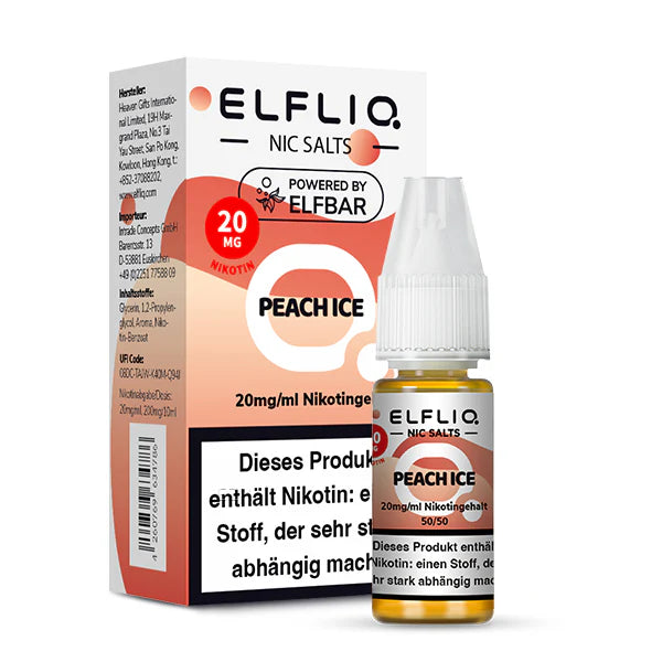 ELFLIQ - Peach Ice Nikotinsalz Liquid