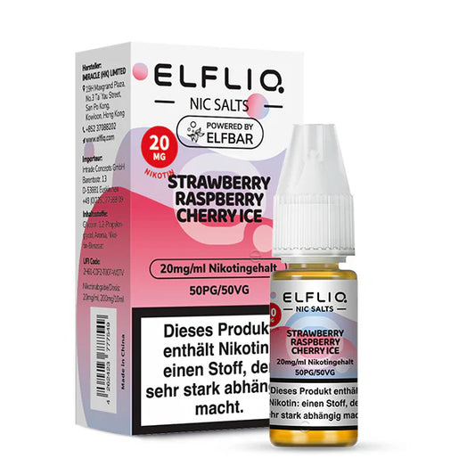 ELFLIQ - Strawberry Raspberry Cherry Ice Nikotinsalz Liquid