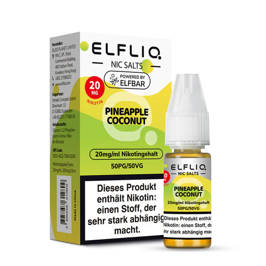 ELFLIQ - Pineapple Coconut Nikotinsalz Liquid